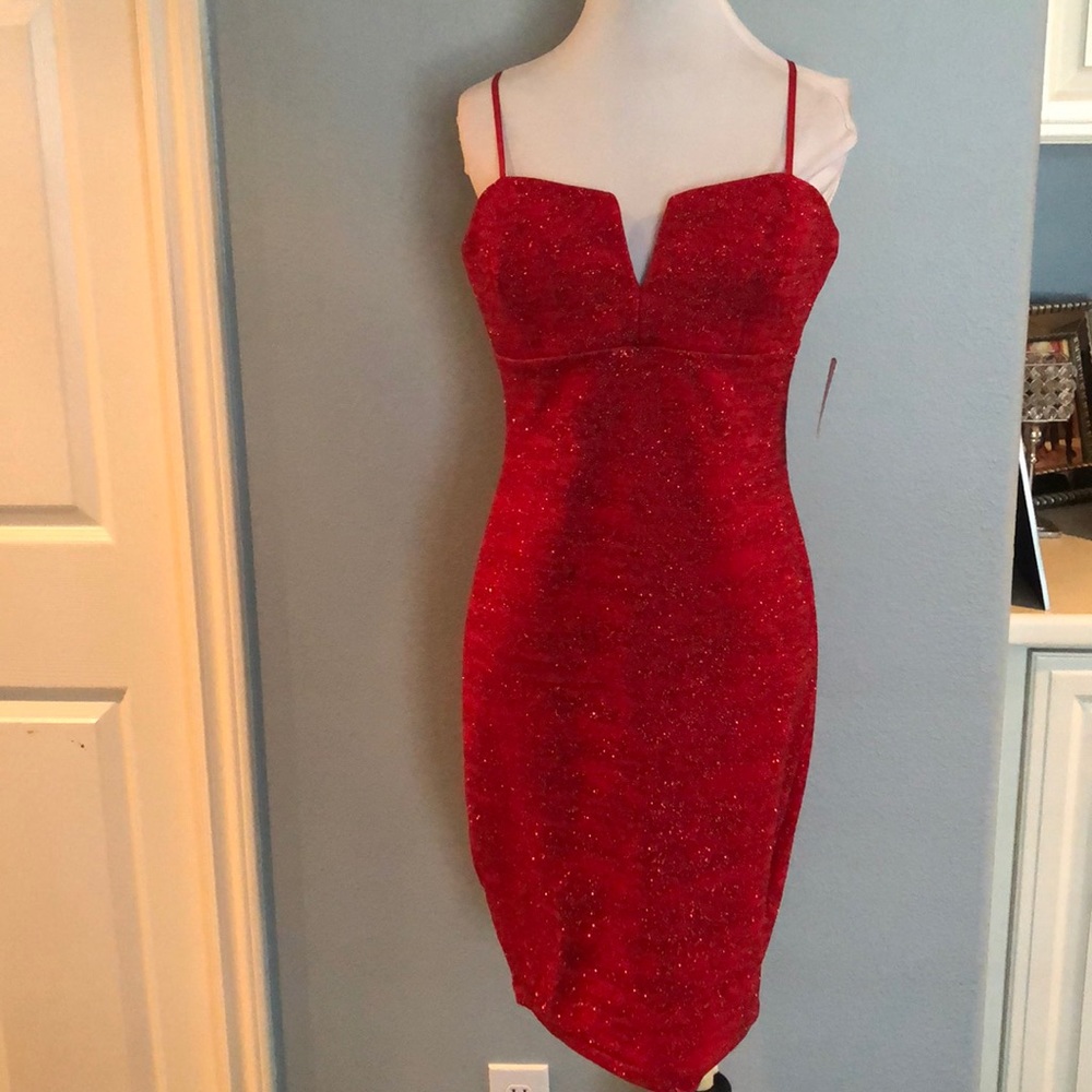 Windsor red shimmering dress